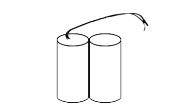 Akku kompatibel Notleuchte Fluchtwegleuchte C 2,4V Pack mit Kabel